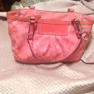 Coach pink bag (See Additional Details)